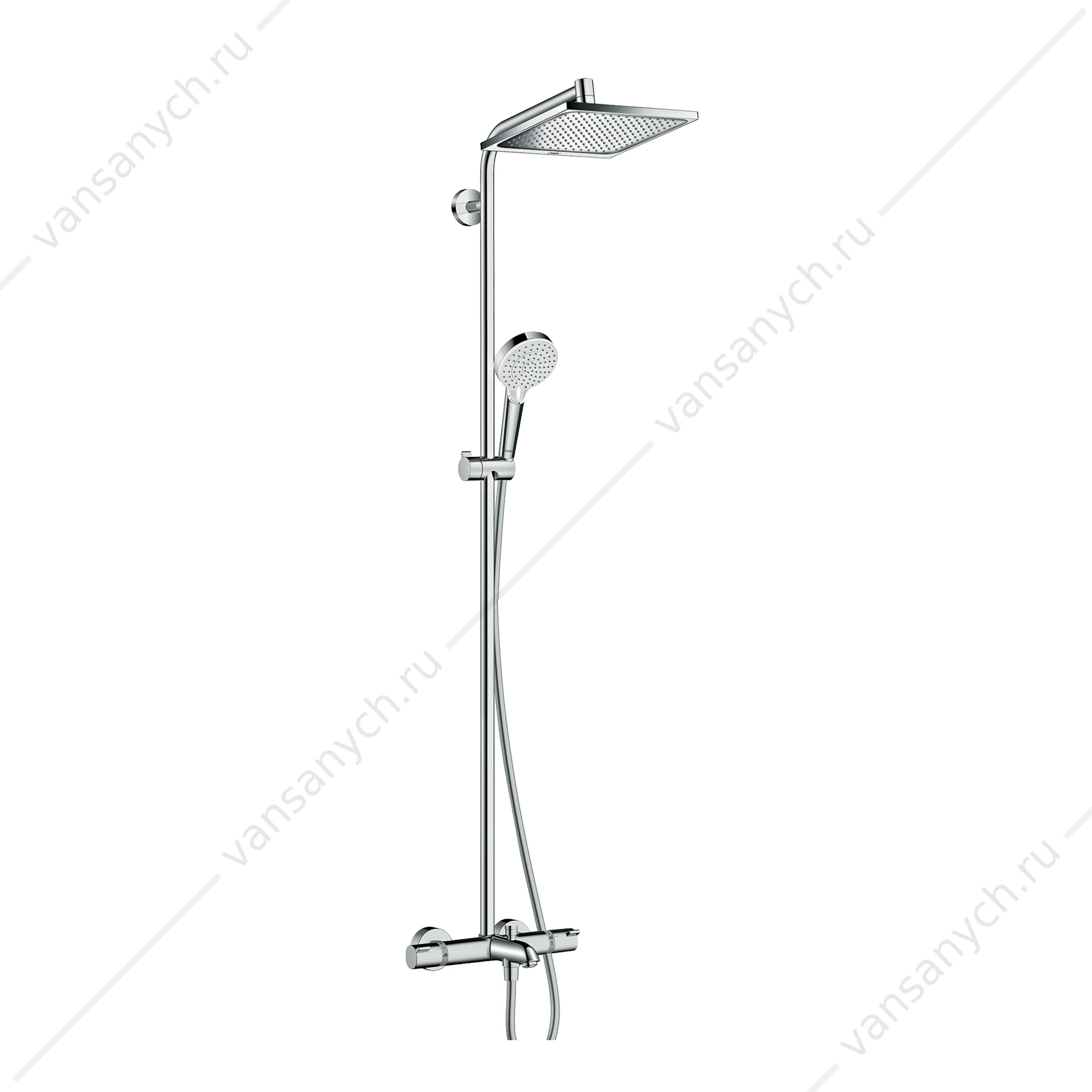 Душевая система Hansgrohe Crometta E 240 1jet Showerpipe 27298000