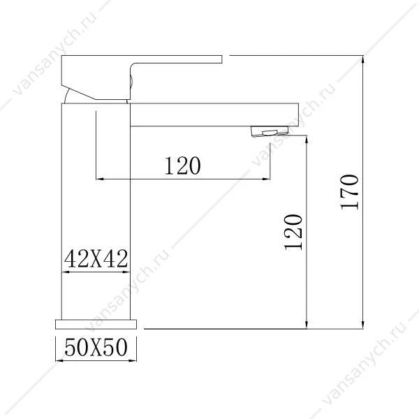 Смеситель для раковины COMFORTY, картридж 35 мм, черный матовый, FC045A-CMT