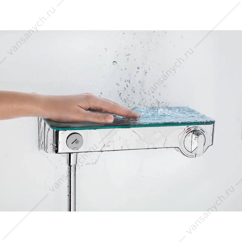 Смеситель термостат для душа HANSGROHE Ecostat Select с кнопками упр 13171000