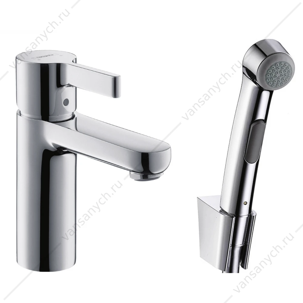 Смеситель для раковины с гигиеническим душем HANSGROHE Metris S 31160000