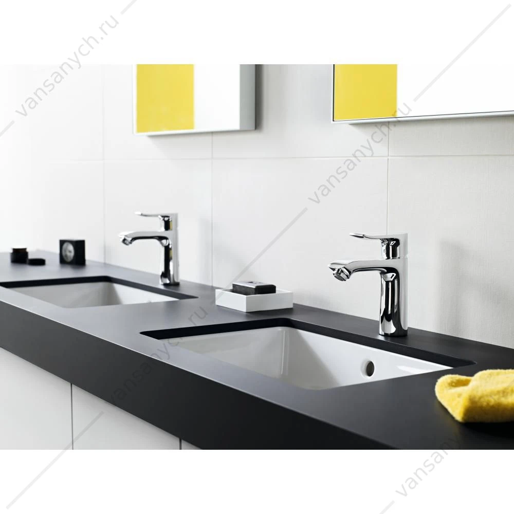 Смеситель для  раковины HANSGROHE Metris 110 мм со сливным гарнитуром 31080000