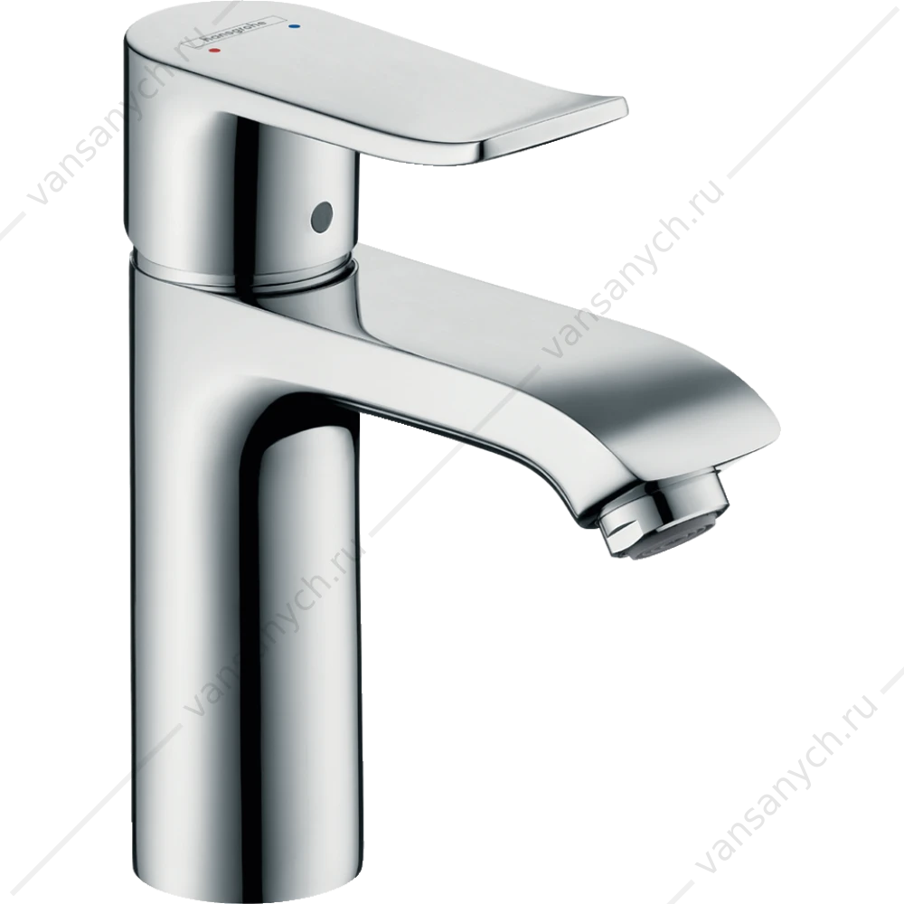 Смеситель для раковины HANSGROHE Metris 110 мм без донного клапана 31084000