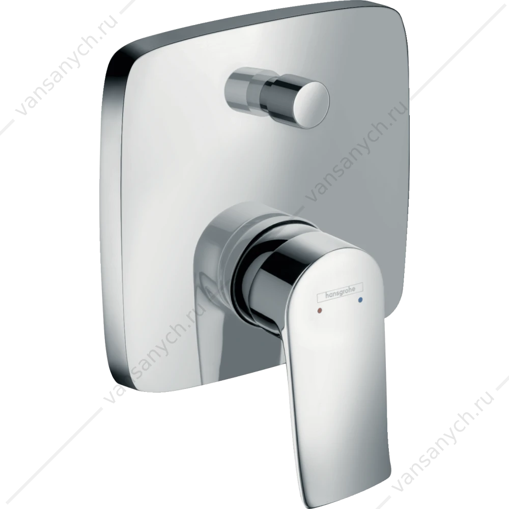 Смеситель для ванны HANSGROHE Metris 31454000 (внешняя часть)
