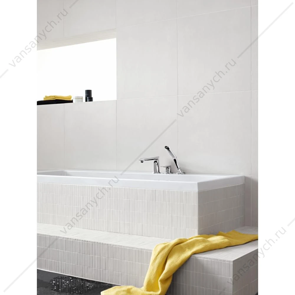 Смеситель на борт ванны HANSGROHE Metris  на 3 отверстия 31190000