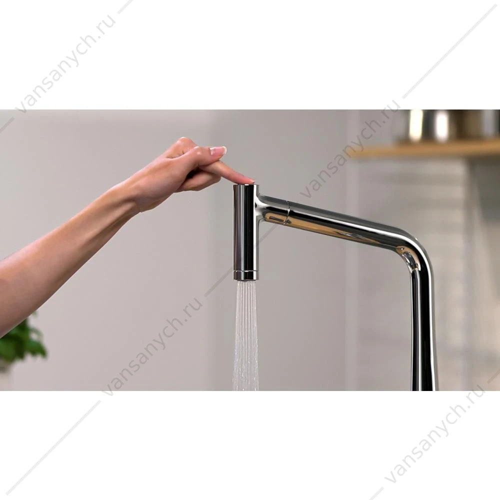 Смеситель для  кухни HANSGROHE Metris  с выдвижным изливом 14820000