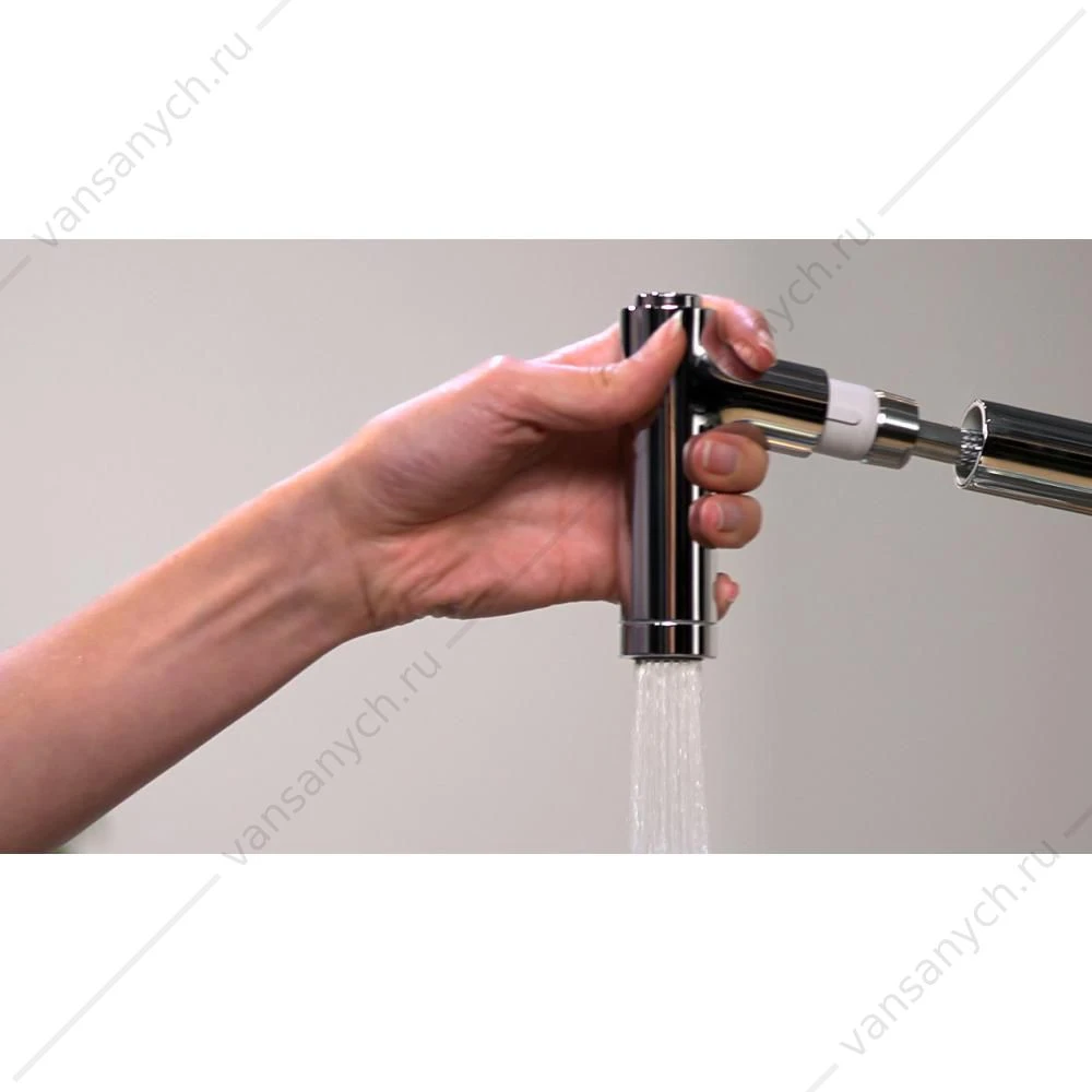 Смеситель для  кухни HANSGROHE Metris  с выдвижным изливом 14820000
