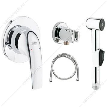 GROHE. Готовое решение для гигиенического душа скрытого монтажа BauCurve,123072