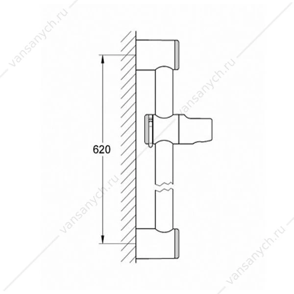Душевая штанга Relexa GROHE, 600 мм, 28620000