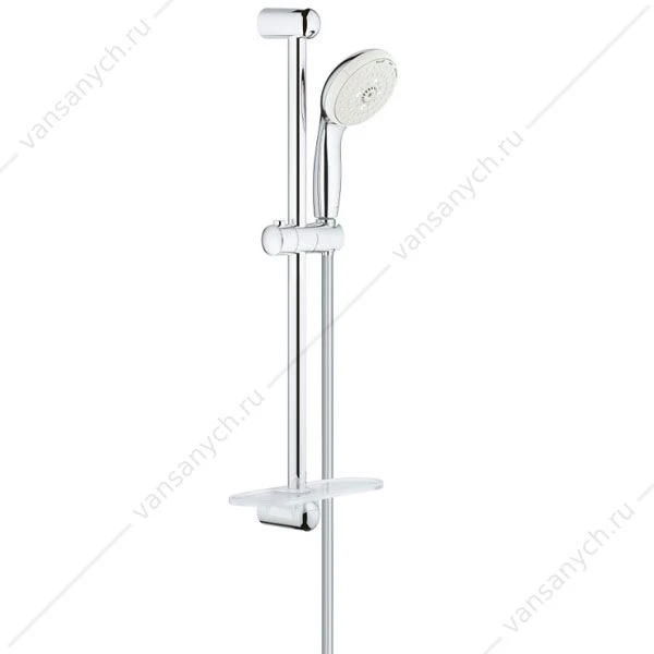 GROHE. Душевой гарнитур Tempesta New III с полочкой, душевая штанга 600 мм, 27927001