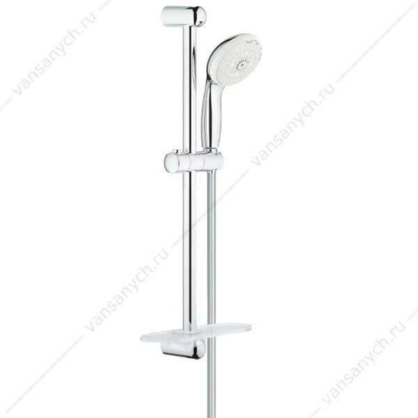 GROHE. Душевой гарнитур Tempesta New IV с полочкой, душевая штанга 600 мм, 28593002