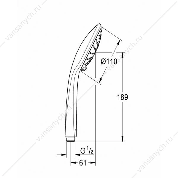 GROHE. Душ ручной Euphoria, 27220000
