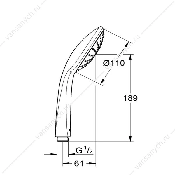GROHE. Душ ручной Euphoria Mono, 27265000