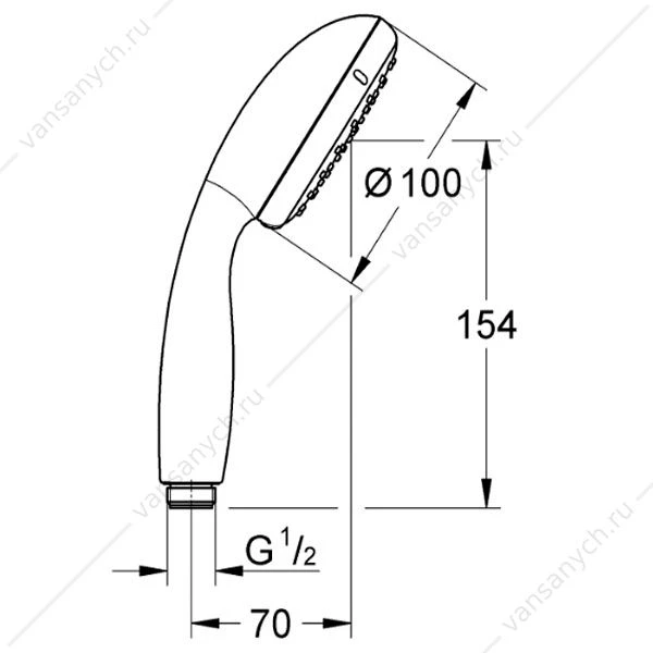 GROHE. Душ ручной Tempesta New II, 27597001