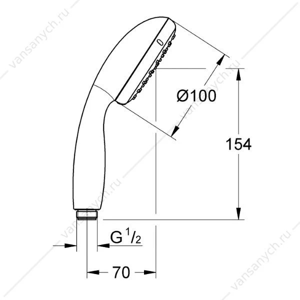 GROHE. Душ ручной Tempesta New I, 27852001