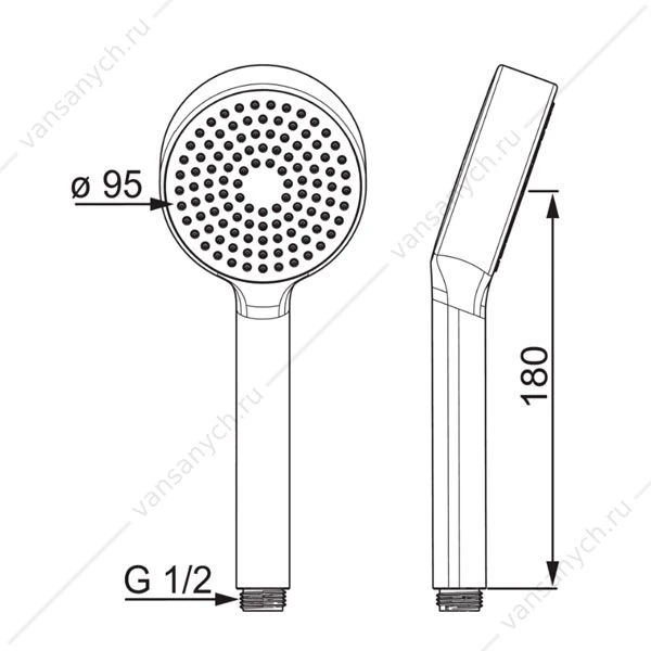 Душ ручной Apollo, 254020