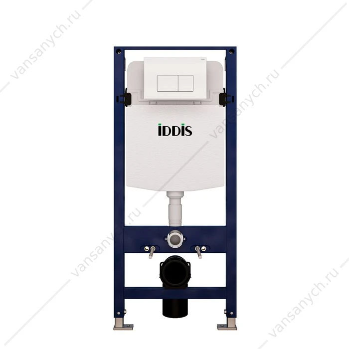 Инсталляция с кнопкой смыва IDDIS Optima Home, кнопка белая, OPH0000i32K
