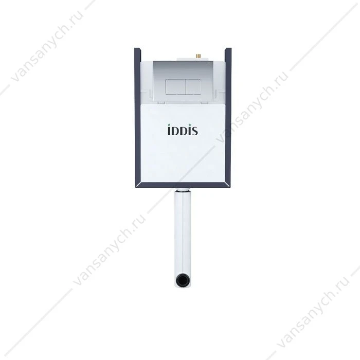 Бачок скрытого монтажа с кнопкой смыва хром, IDDIS Optima Home, OPH0GCCi32K