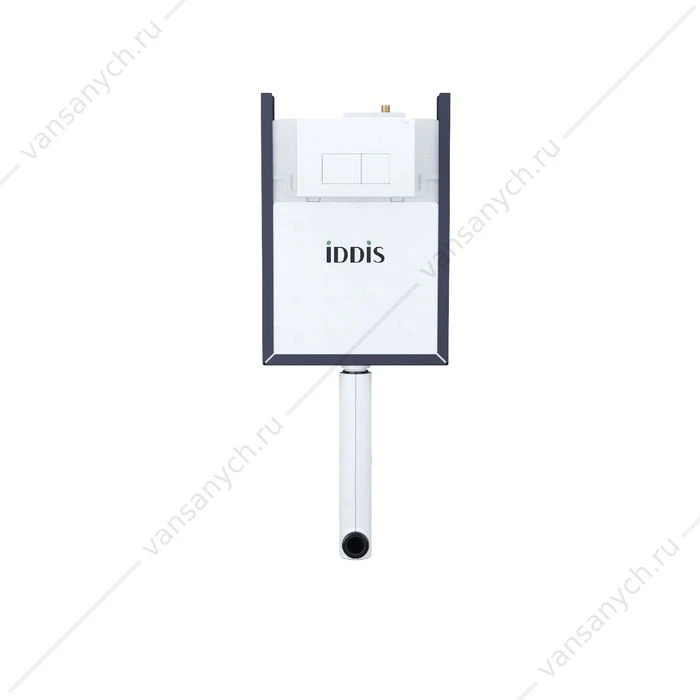 Бачок скрытого монтажа с кнопкой смыва белая, IDDIS Optima Home, OPH0W0Ci32K