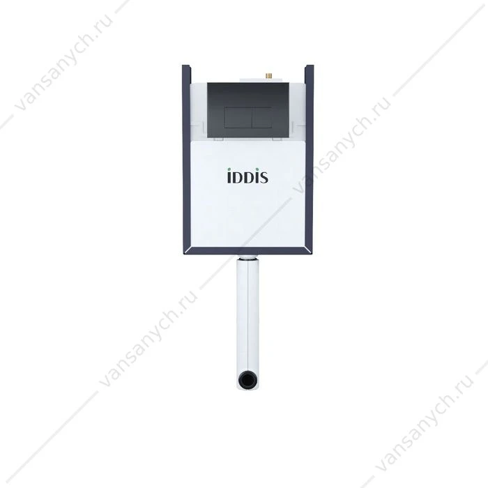 Бачок скрытого монтажа с кнопкой смыва черная, IDDIS Optima Home, OPH0MBCi32K