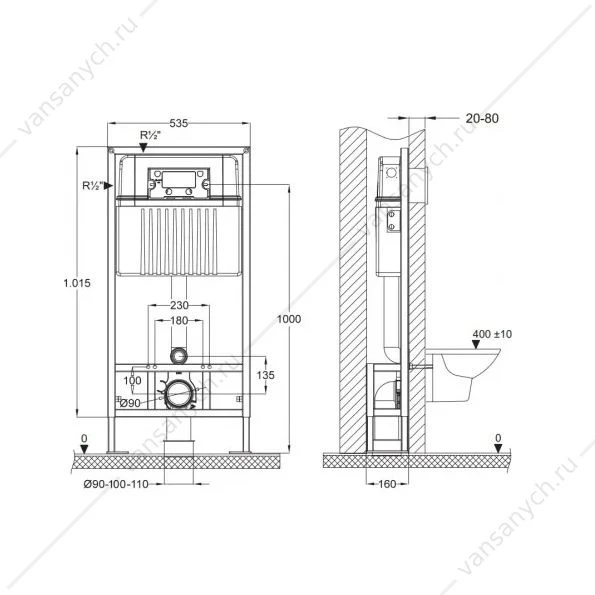 Инсталляция для унитаза Bettoserb Sava Free Standing 40006480