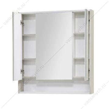 Зеркало-шкаф Рико 80 Белый/Ясень фабрик 1A215302RIB90