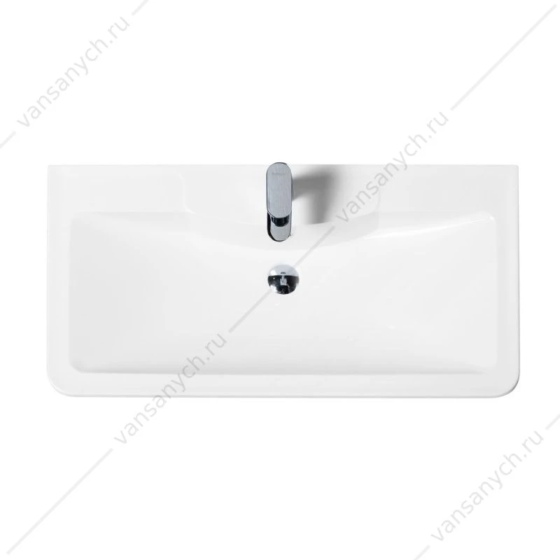 Раковина из литьевого мрамора 90см BelBagno, белый, BB900/455-LV-MR-ALR