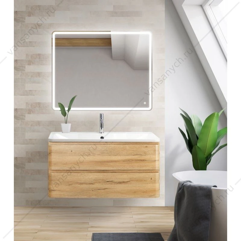 Тумба под раковину 100см BelBagno ALBANO, Rovere Rustico, ALBANO-1000-2C-SO-RR