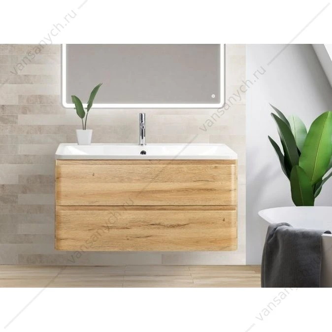 Тумба под раковину 100см BelBagno ALBANO, Rovere Rustico, ALBANO-1000-2C-SO-RR