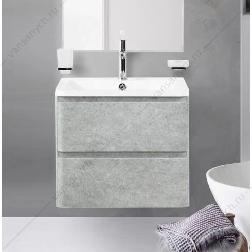 Тумба под раковину 60см BelBagno ALBANO, Cemento Verona Grigio, ALBANO-600-2C-SO-CVG