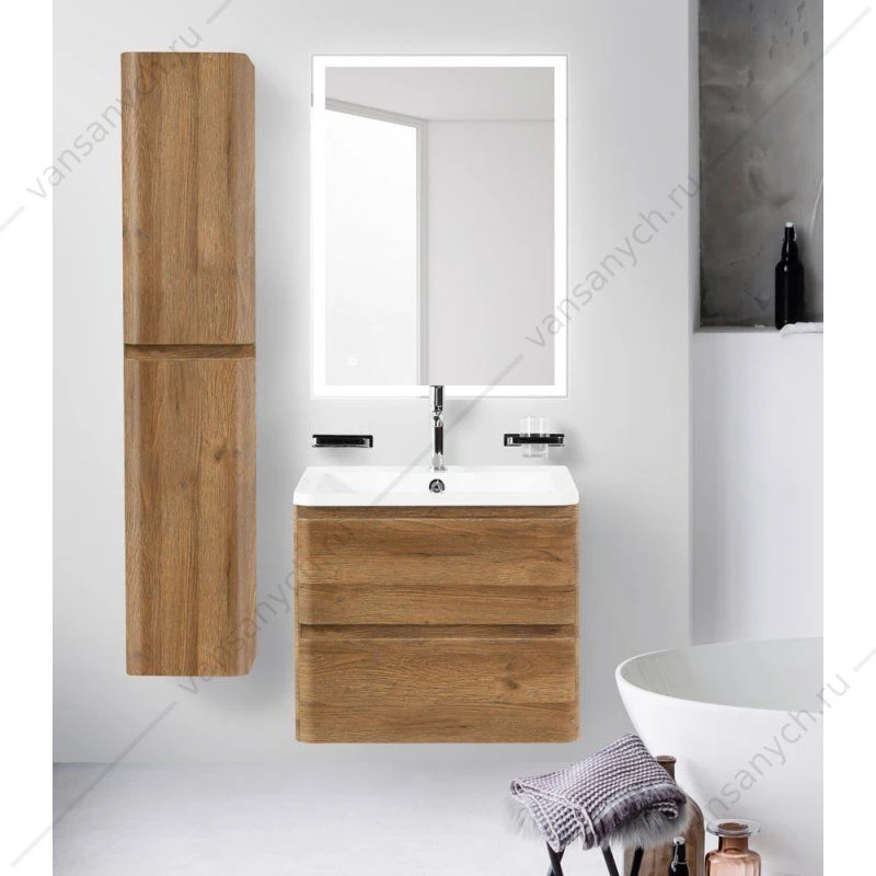 Тумба под раковину 60см BelBagno ALBANO, Rovere Rustico, ALBANO-600-2C-SO-RR
