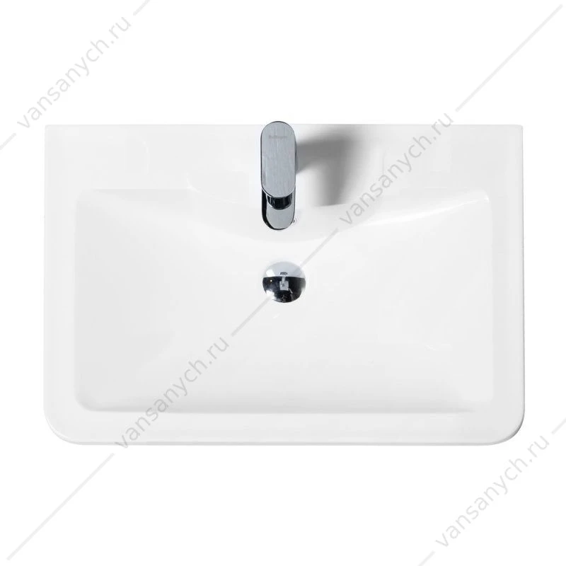 Раковина из литьевого мрамора 70см BelBagno, белый, BB700/455-LV-MR-ALR