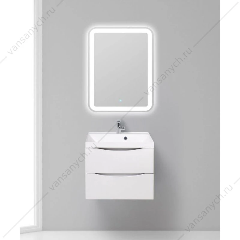 Тумба под раковину 60см BelBagno MARINO, Bianco Opaco, MARINO-600-2C-SO-BO-P