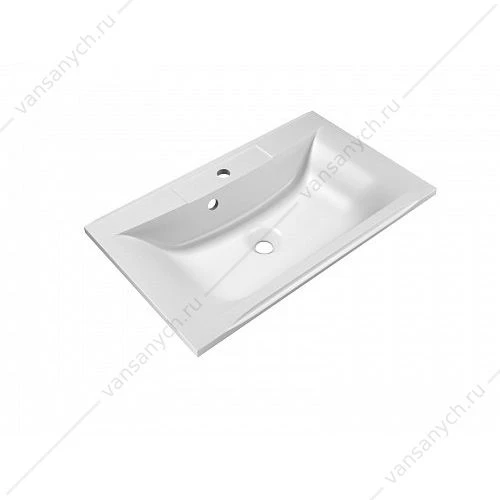 Раковина из иск. мрамора, 750x450x150, белый, BB750/450-LV-MR-PR