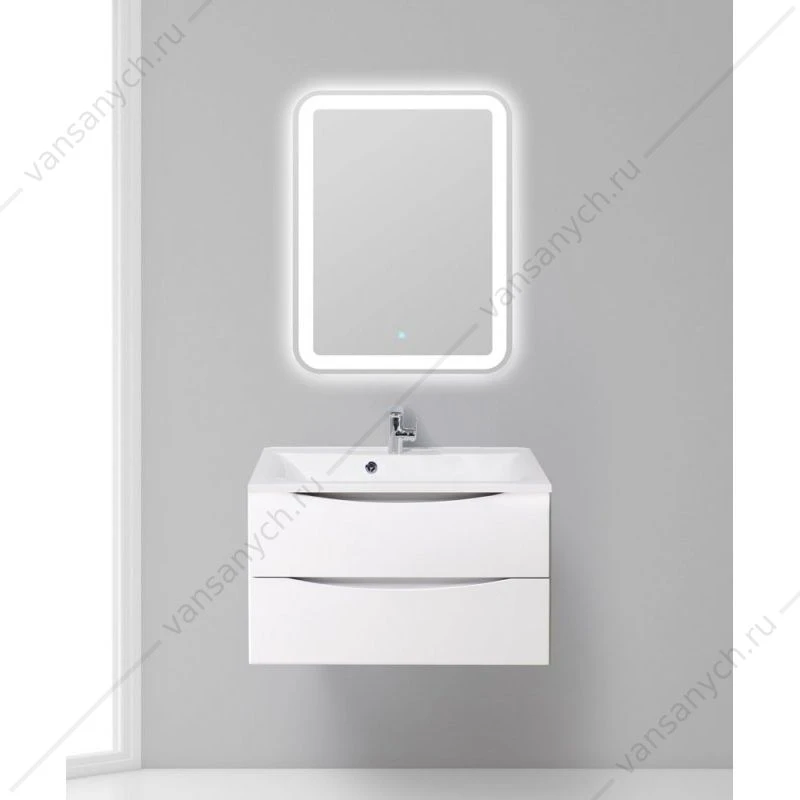Тумба под раковину 80см BelBagno MARINO, Bianco Lucido, MARINO-800-2C-SO-BL-P