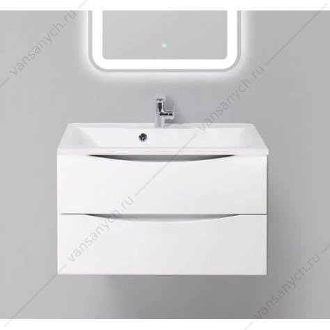 Тумба под раковину 80см BelBagno MARINO, Bianco Lucido, MARINO-800-2C-SO-BL-P