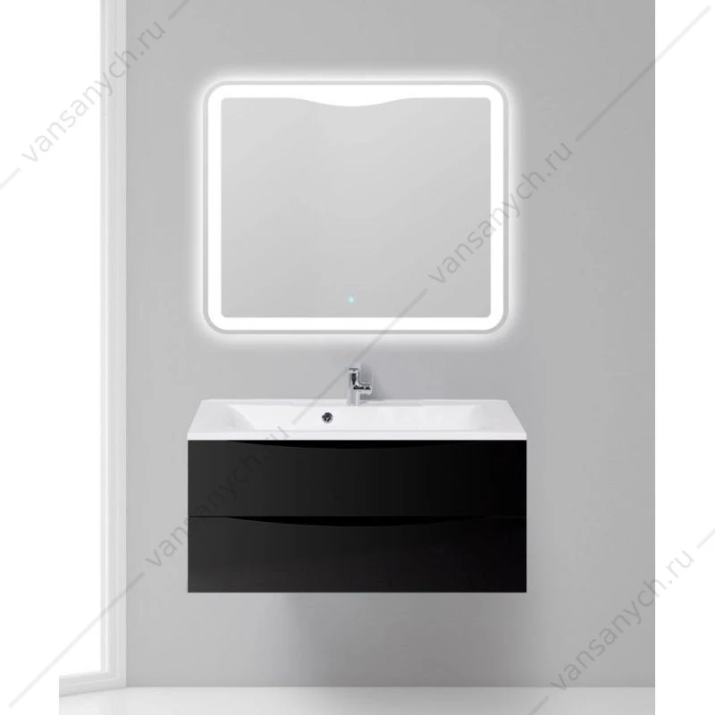 Тумба под раковину 100см BelBagno MARINO, Nero Lucido, MARINO-1000-2C-SO-NL-P
