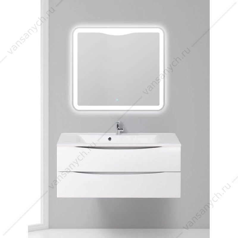 Тумба под раковину 110 см BelBagno MARINO, Bianco Lucido, MARINO-1100-2C-SO-BL-P