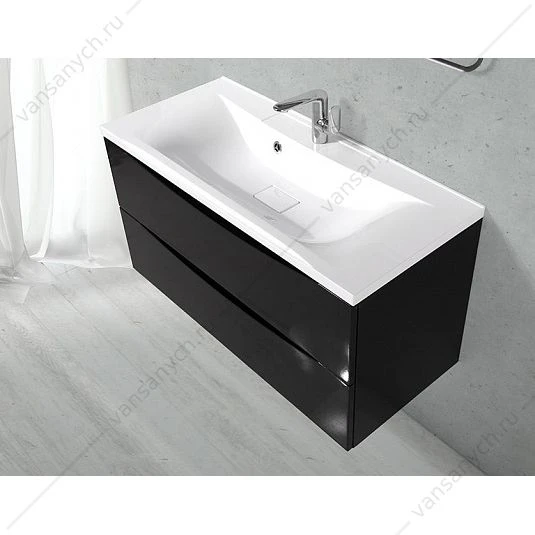 Раковина из литьевого мрамора 110см BelBagno, белый, BB1100/450-LV-MR-PR