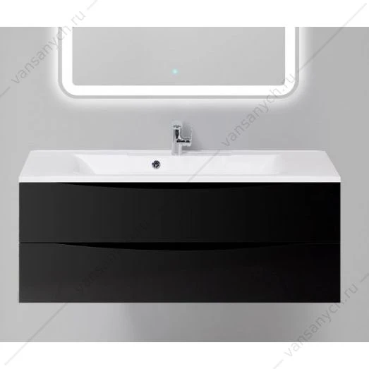 Тумба под раковину 120см BelBagno MARINO, Nero Lucido, MARINO-1200-2C-SO-NL-P