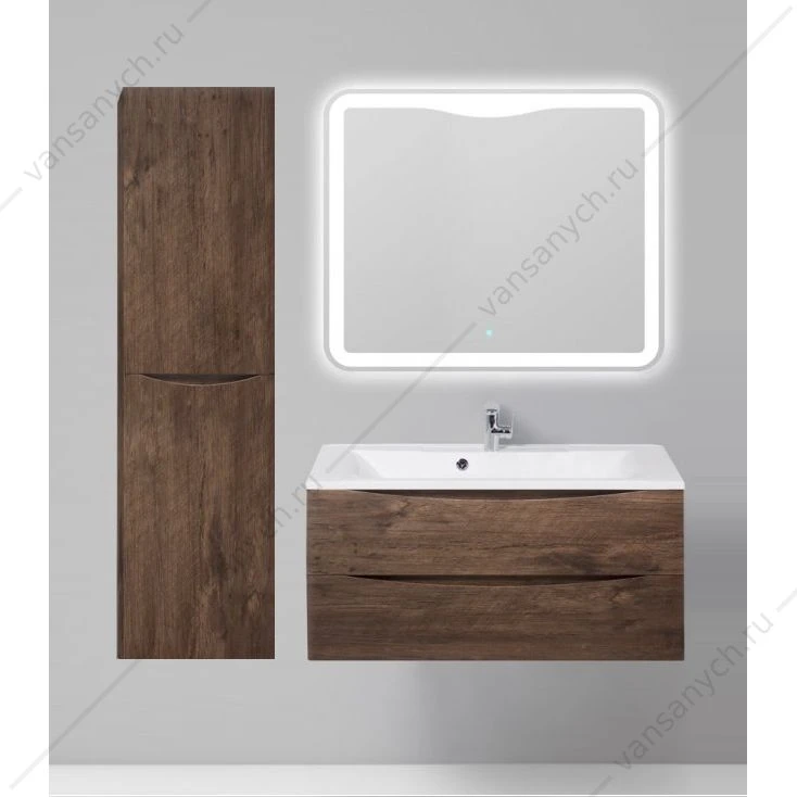 Пенал 40см BelBagno MARINO, ЛЕВЫЙ, Rovere Moro, FLY-MARINO-1500-2A-SC-RW-P-L