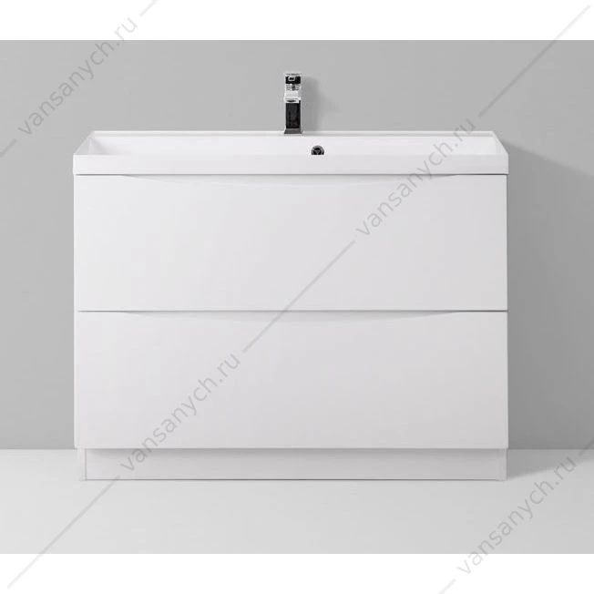 Тумба под раковину 80см BelBagno MARINO напольная, Bianco Lucido, MARINO-800-2C-PIA-BL-P