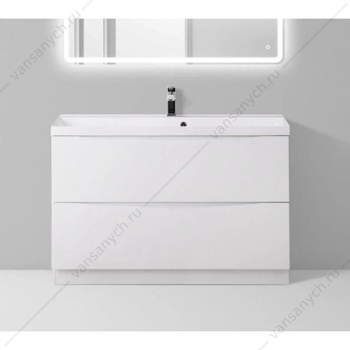 Тумба под раковину 90см BelBagno MARINO напольная, Bianco Lucido, MARINO-900-2C-PIA-BL-P