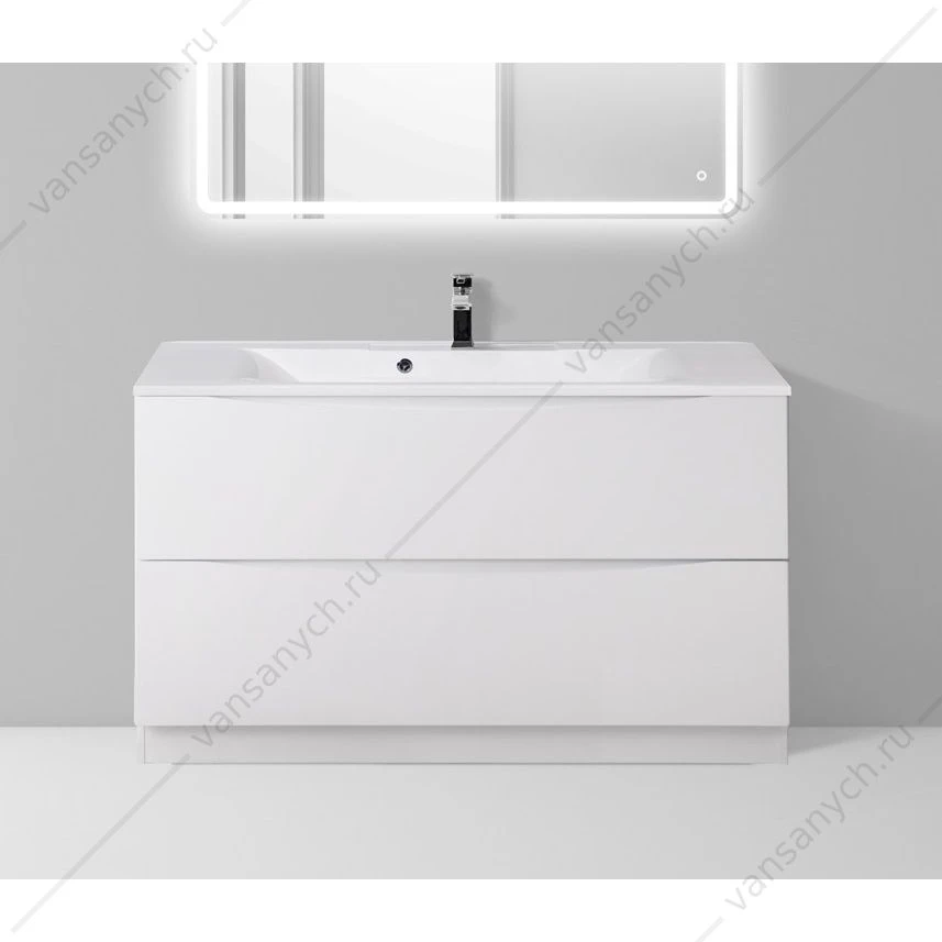 Тумба под раковину 100см BelBagno MARINO напольная, Bianco Lucido, MARINO-1000-2C-PIA-BL-P