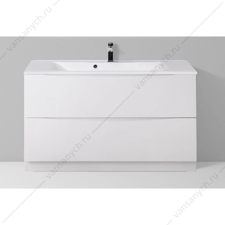 Тумба под раковину 120см BelBagno MARINO напольная, Bianco Lucido, MARINO-1200-2C-PIA-BL-P