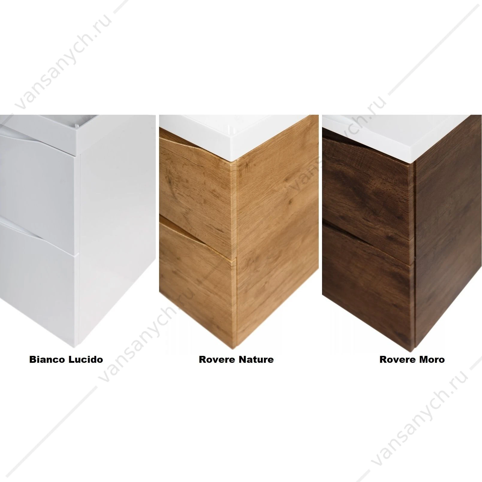 Тумба под раковину 60см BelBagno MARINO-H60, Rovere Nature, MARINO-H60-600-2C-SO-RN-P