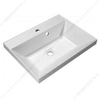 Раковина из литьевого мрамора 60см BelBagno, белый, BB600/450-LV-MR-AST