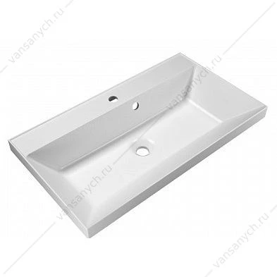 Раковина из литьевого мрамора 80см BelBagno, белый, BB800/450-LV-MR-AST