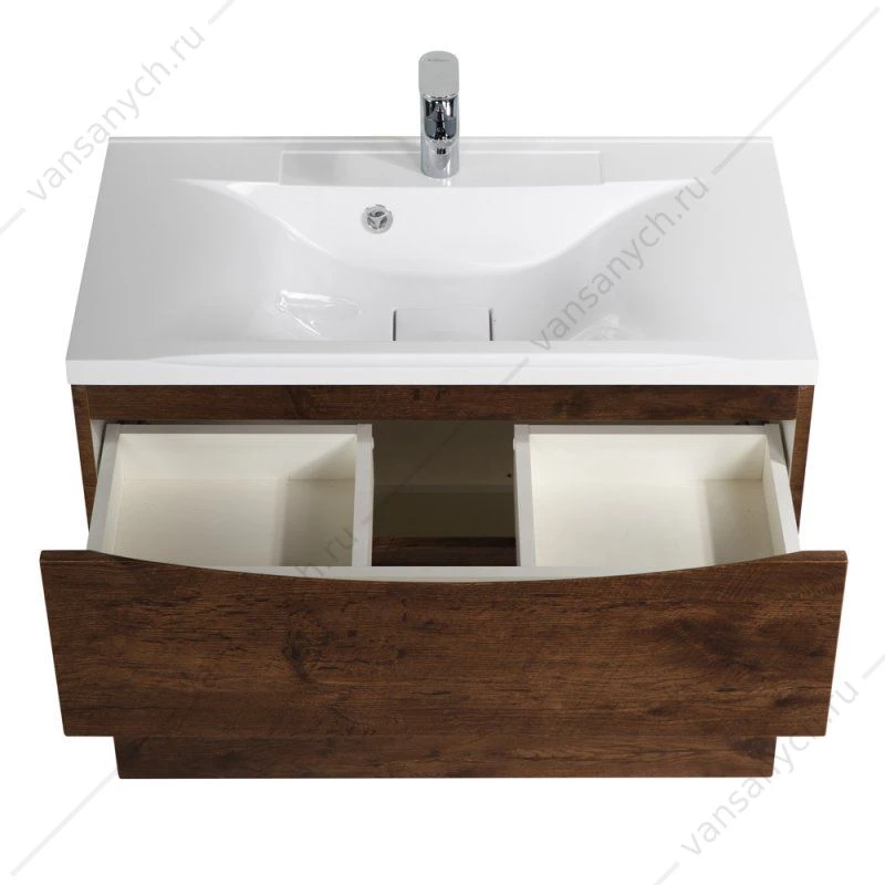 Раковина из литьевого мрамора 80см BelBagno, белый, BB800/450-LV-MR-PR