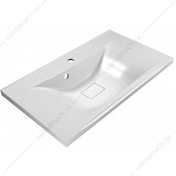 Раковина из литьевого мрамора 80см BelBagno, белый, BB800/450-LV-MR-PR