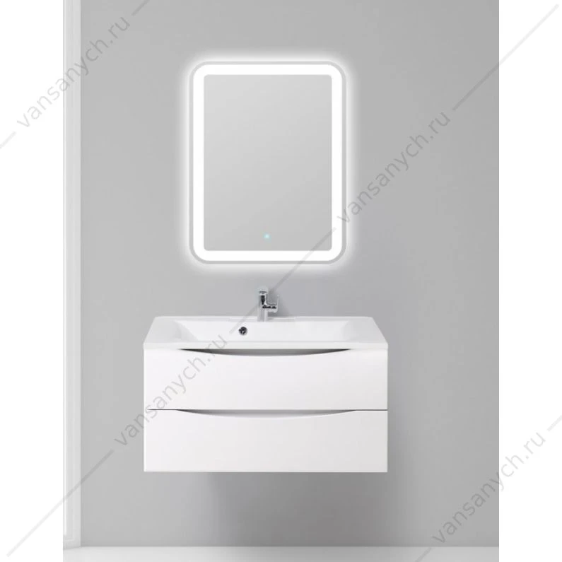 Тумба под раковину 90см BelBagno MARINO-H60, Bianco Lucido, MARINO-H60-900-2C-SO-BL-P